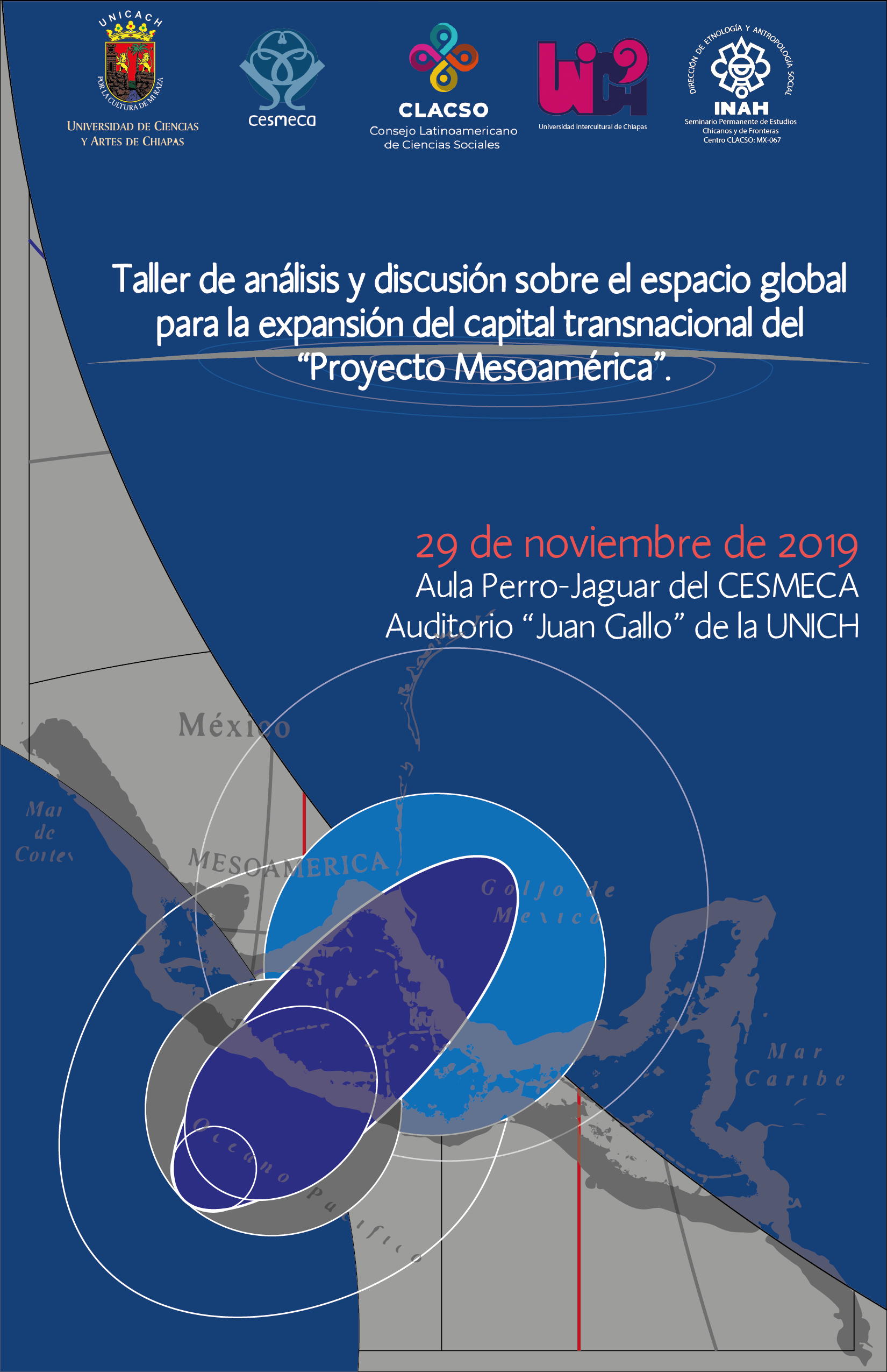Taller de analisis y discusión sobre el espacio global para la expansión del capital transnaciones proyecto Mesoaméricano 1